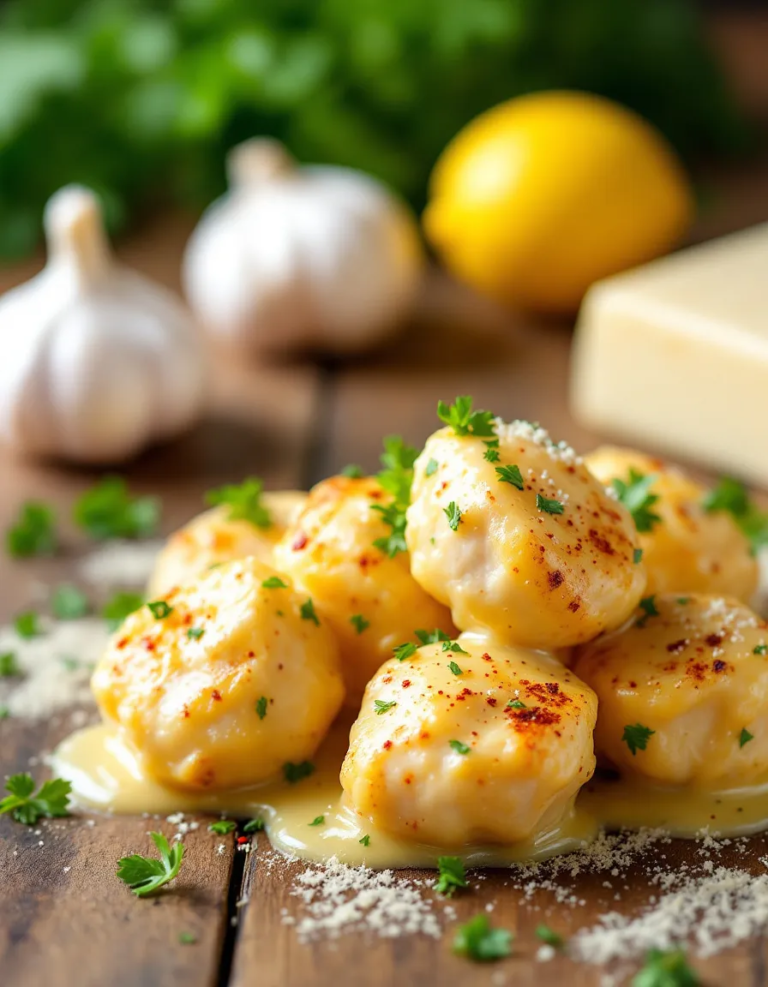 Easy Creamy Garlic Butter Chicken Bites – Ready in 20 Min
