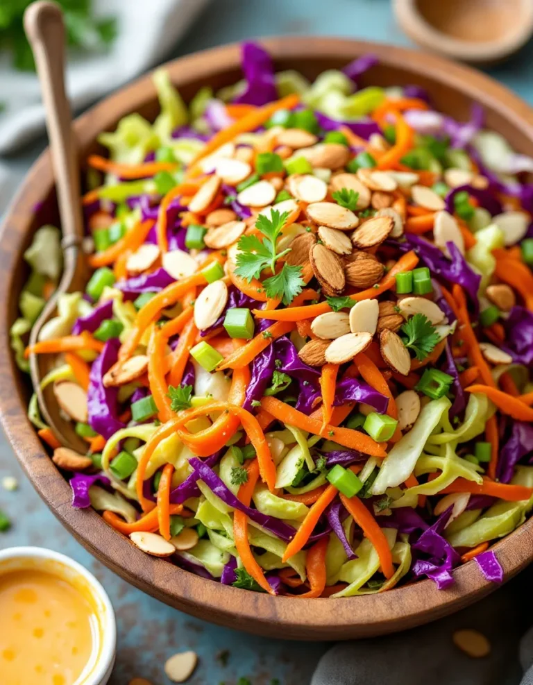 Easy Crunchy Cabbage Salad with Dijon-Lime Dressing