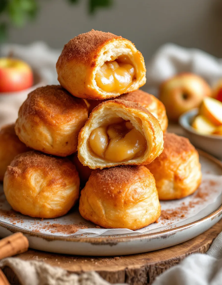 Easy Air Fryer Apple Pie Bombs with Cinnamon Sugar