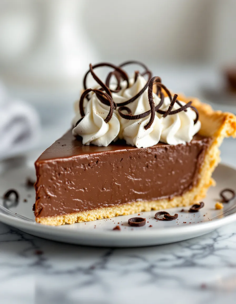Easy French Silk Pie with Buttery Chocolate Filling