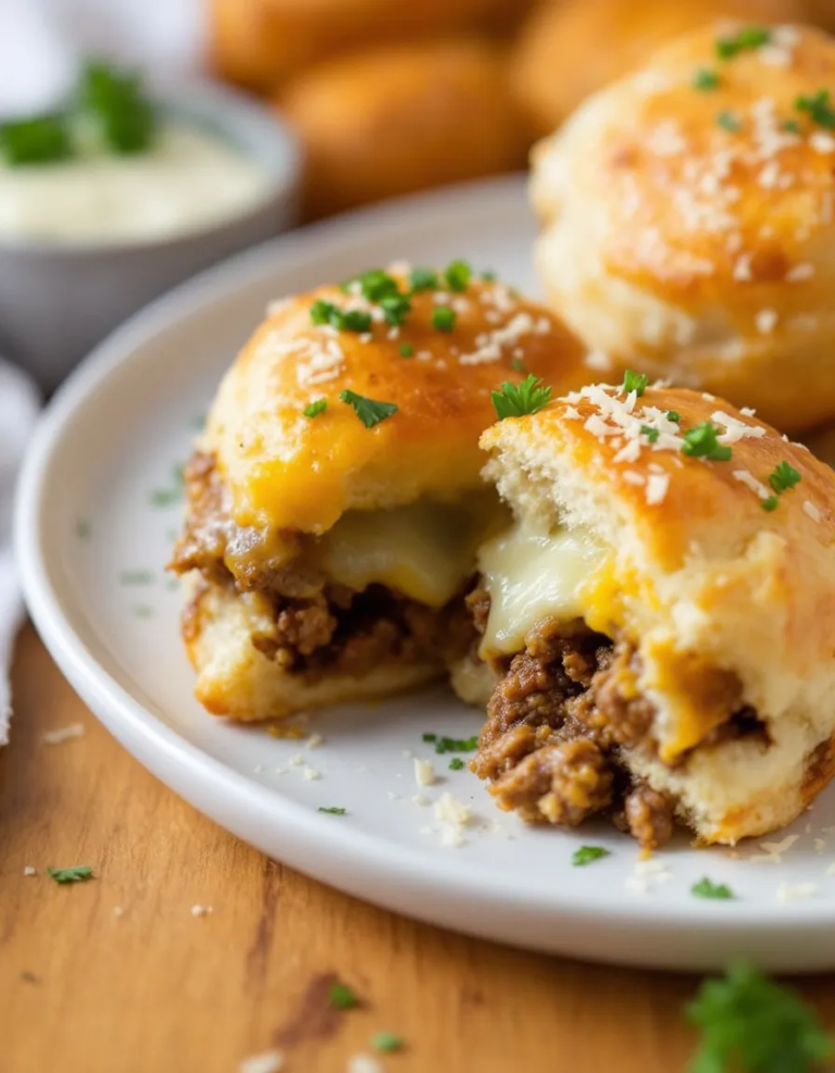 Ultimate Garlic Parmesan Cheeseburger Bombs for Homemade Bliss