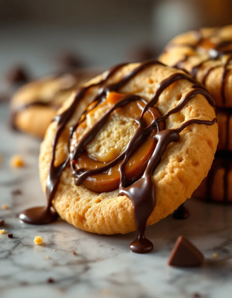 Best Twix Cookies with Buttery Shortbread and Caramel