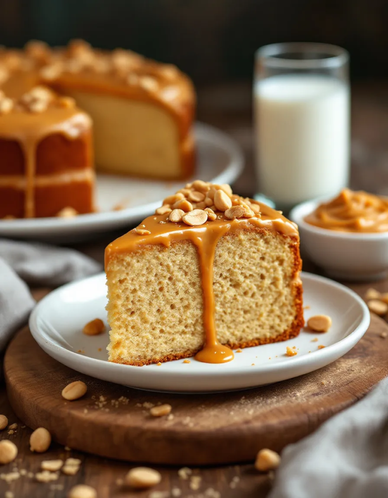 Best Peanut Butter Cake – Moist, Fluffy, and Easy to Make