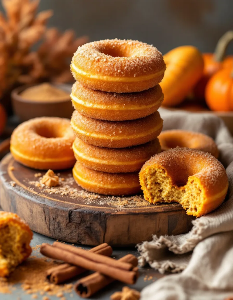 Easy Pumpkin Cinnamon Sugar Donuts – Perfect for Fall