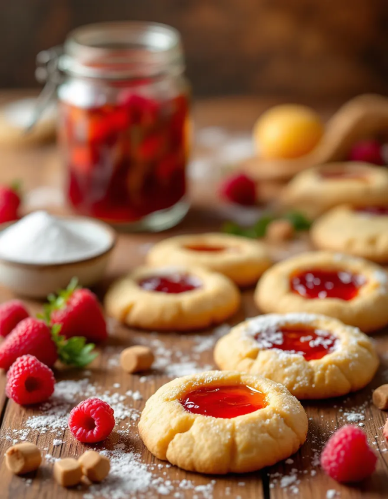 Easy Thumbprint Cookies with 5 Ingredients & Jam Filling