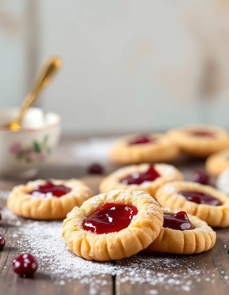 Easy Thumbprint Cookies with Jam – 5 Ingredients Only