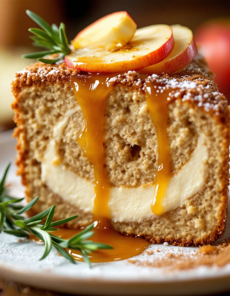 Easy Apple Coffee Cake with Cream Cheese Filling
