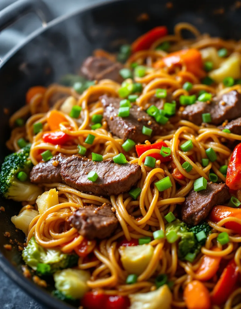 Easy Beef Lo Mein Recipe – Homemade Stir-Fry Noodles