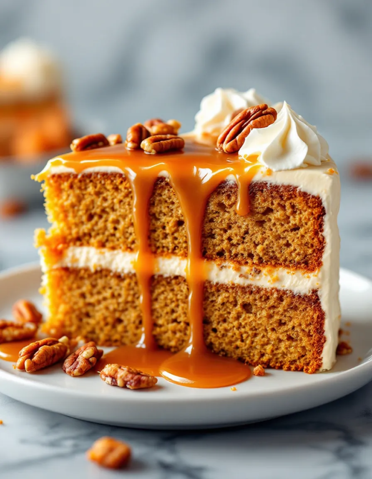 Ultimate Caramel Pecan Carrot Heaven Cake Recipe