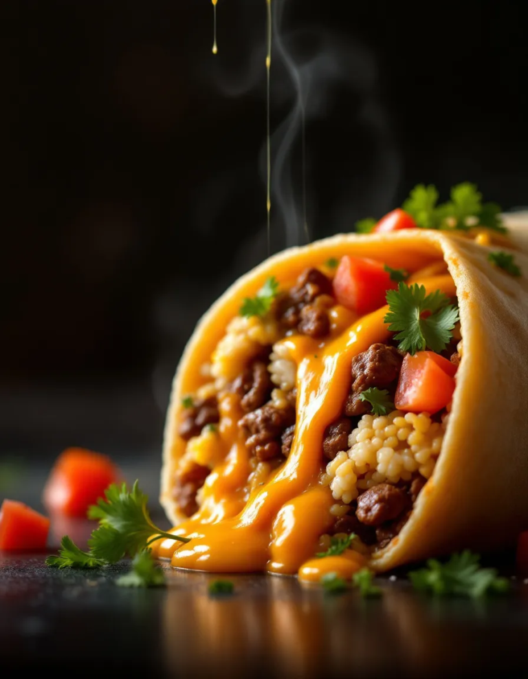 Easy Cheesy Beef Burrito – Quick Dinner Idea