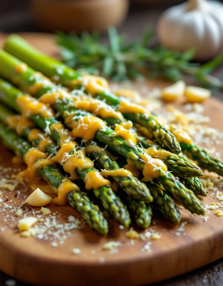 Easy Cheesy Garlic Roasted Asparagus Recipe