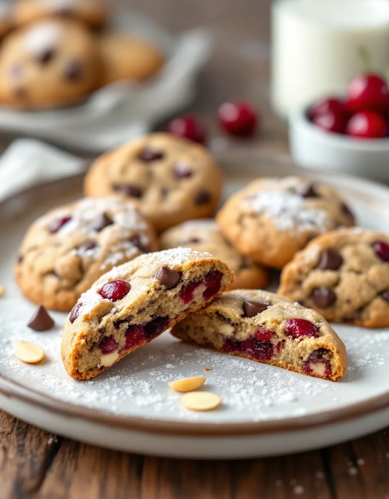 Best Cherry Almond Chocolate Cookies – Easy Homemade Recipe