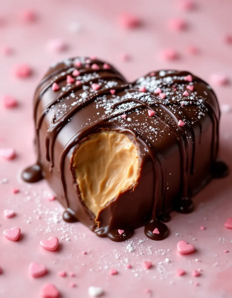 Perfect Chocolate Peanut Butter Hearts – Valentine