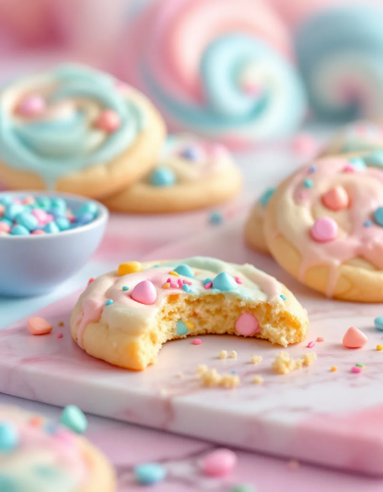 Easy Cotton Candy Cookies – Fun & Colorful Homemade Treats