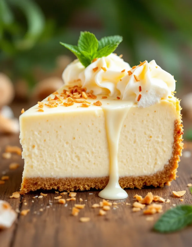 Creamy Coconut Cheesecake – Easy Homemade Dessert Recipe