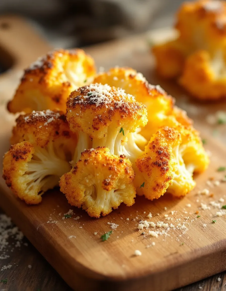 Easy Crispy Parmesan Roasted Cauliflower Recipe