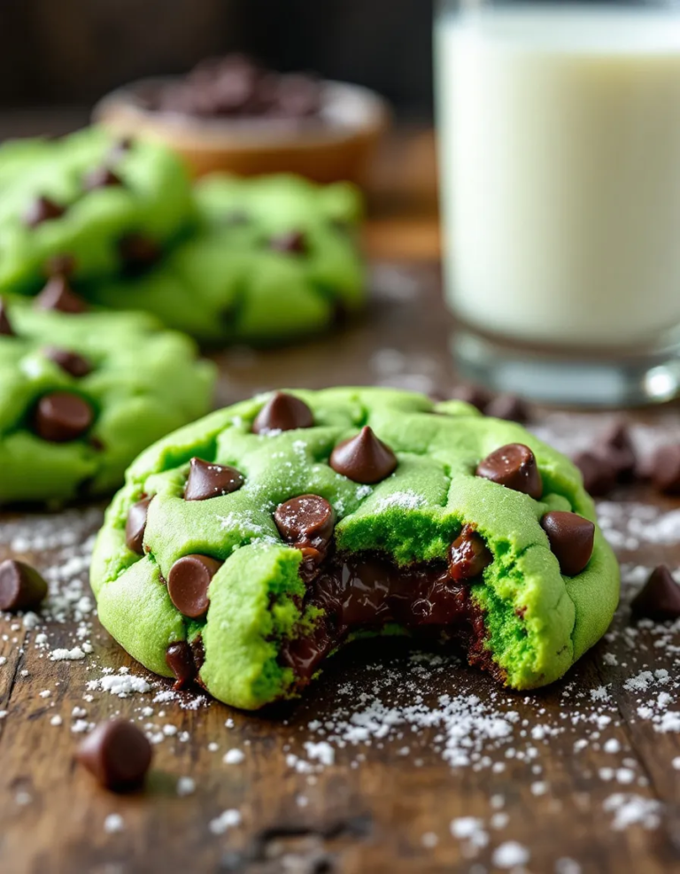 Easy Green Chocolate Chip Cookies – Soft & Chewy Recipe