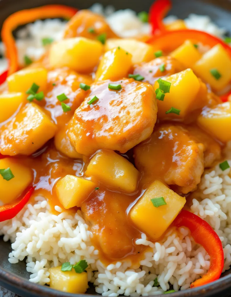 Easy Hawaiian Pineapple Chicken and Rice Recipe