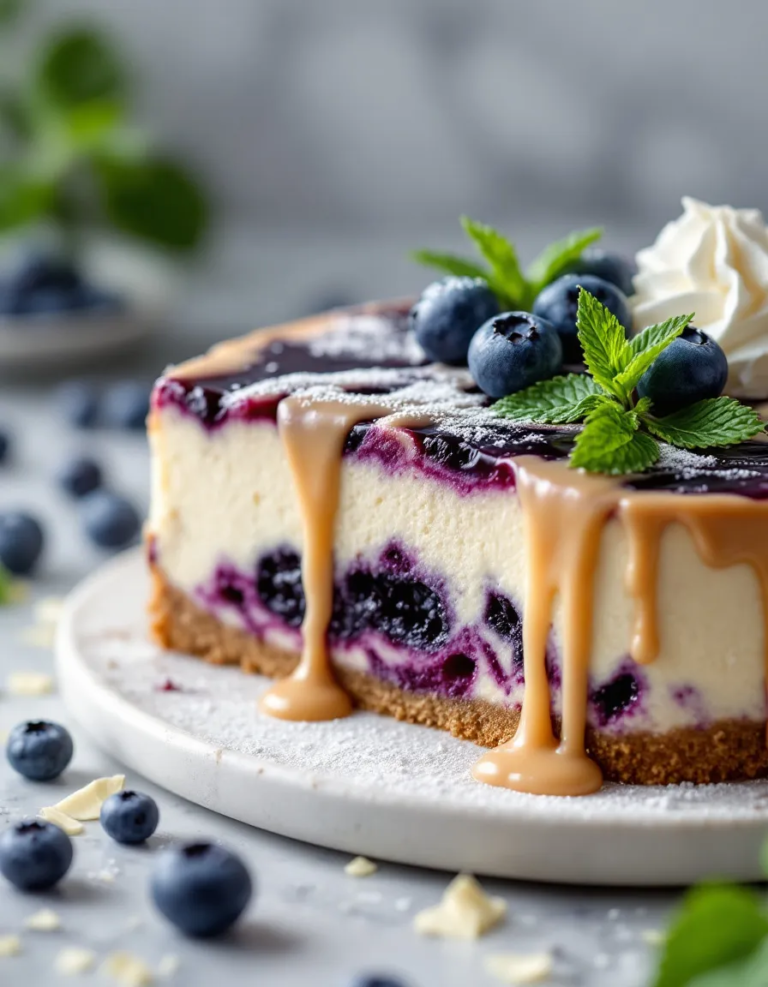 Best White Chocolate Blueberry Cheesecake Recipe – Easy & Delicious