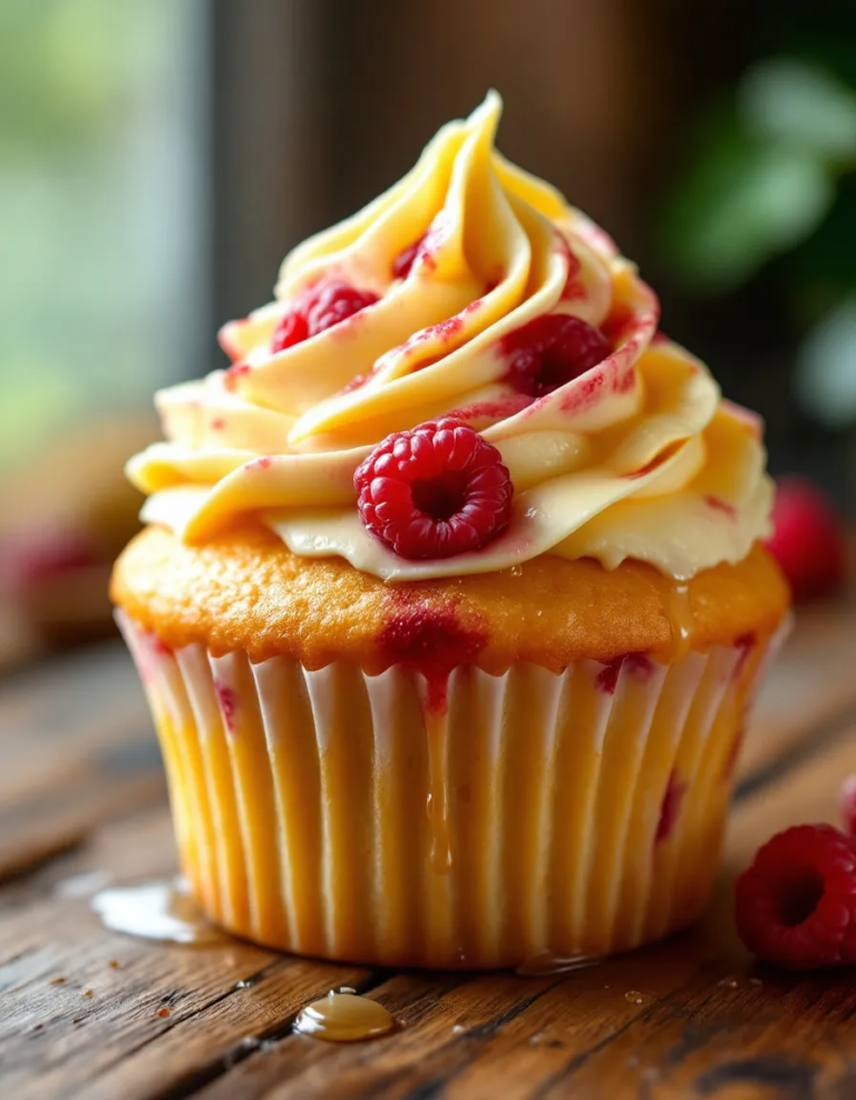 Easy Homemade Lemon Raspberry Cupcakes – Perfect for Dessert