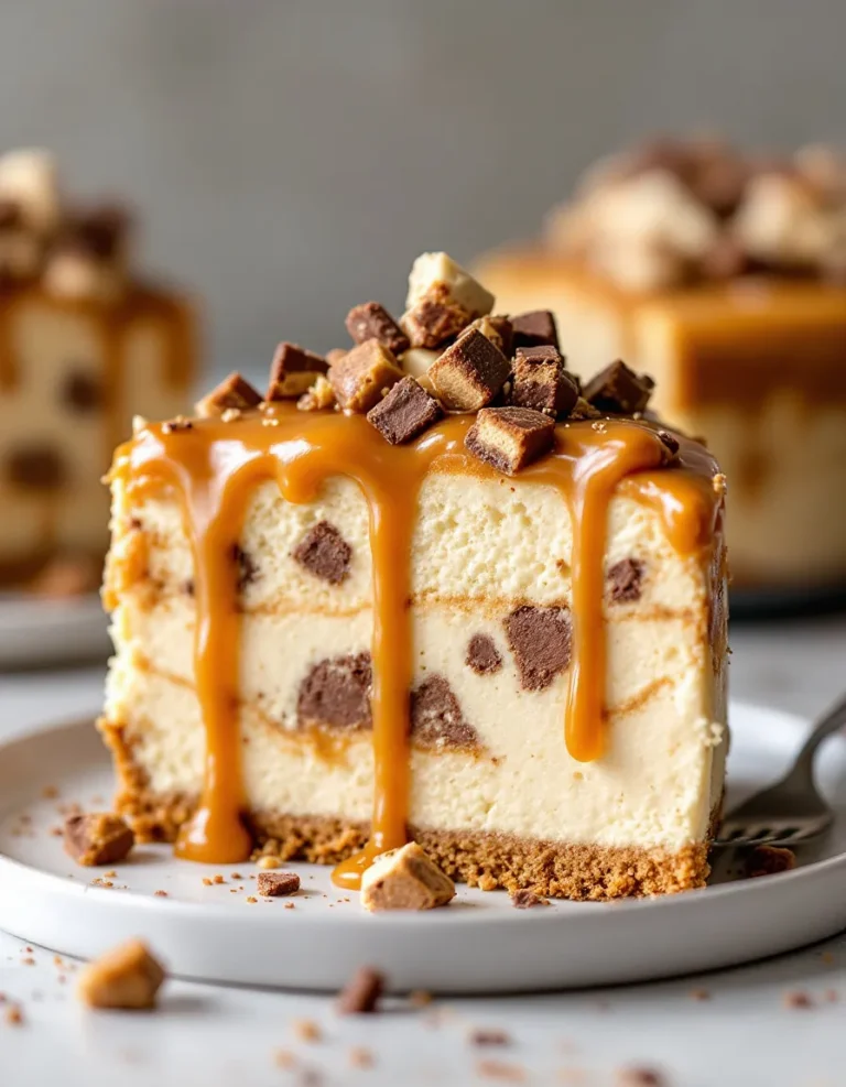 Easy Homemade No-Bake Twix Cheesecake – Quick Dessert Recipe