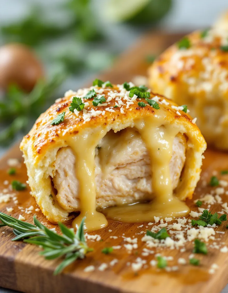 Easy Juicy Garlic Parmesan Chicken Mini Loaves Recipe