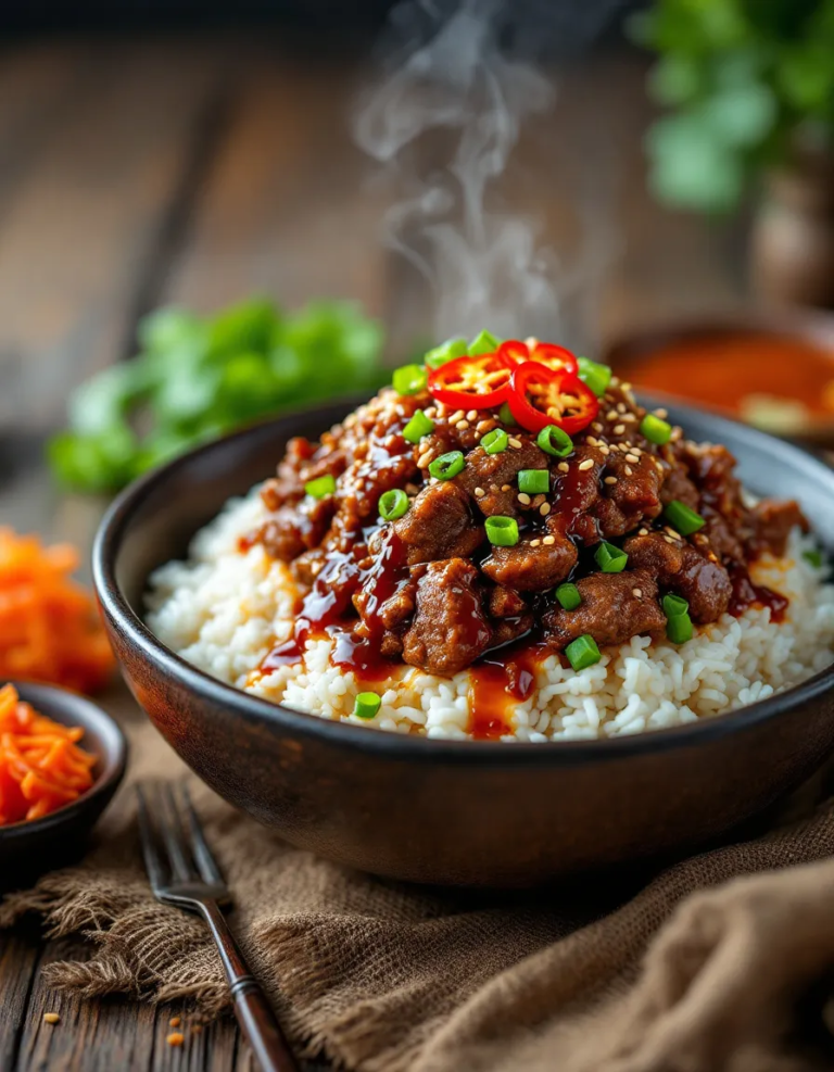 Quick Korean Ground Beef Bowl – Easy & Flavorful Recipe