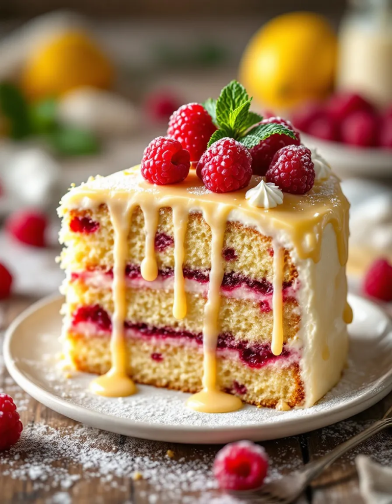 Easy Lemon Raspberry Cake – Perfect for Any Occasion