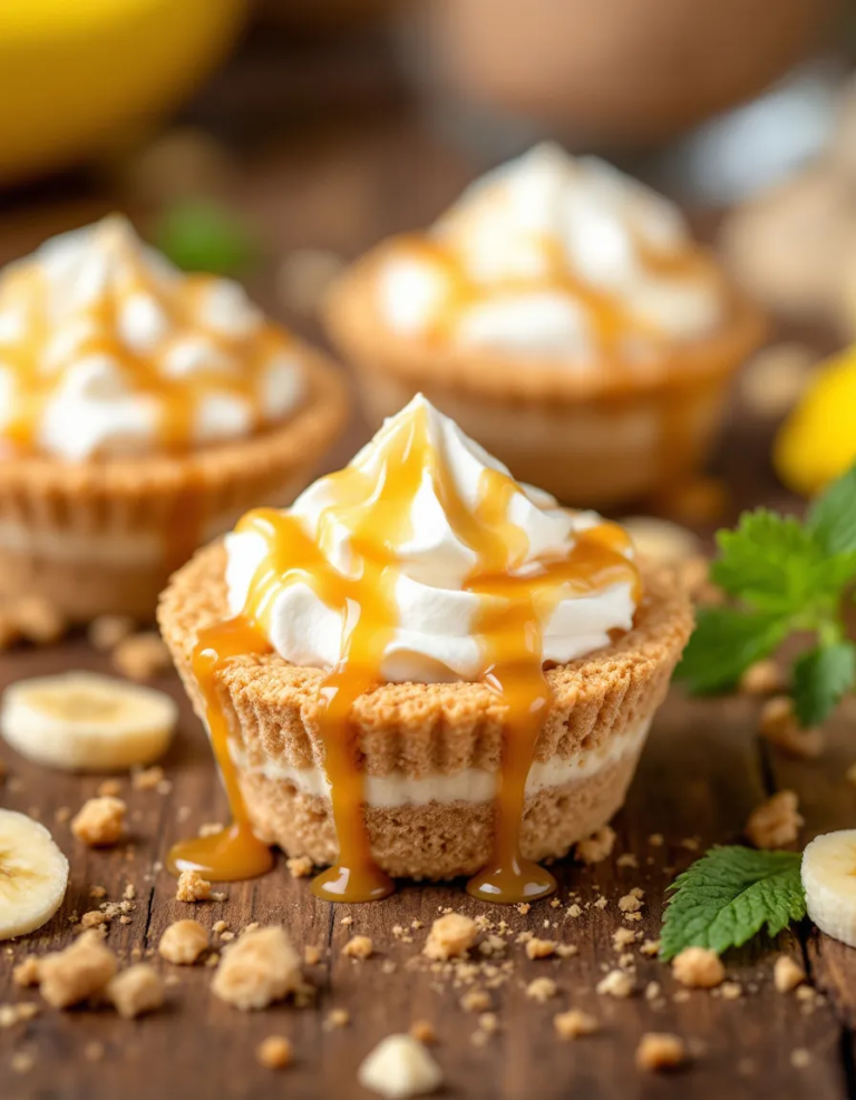 Easy No-Bake Mini Banana Cream Pies – Perfect for Dessert