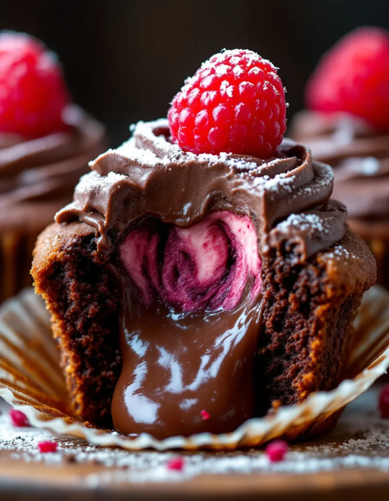 Easy Raspberry Chocolate Lava Cupcakes – Perfect for Dessert