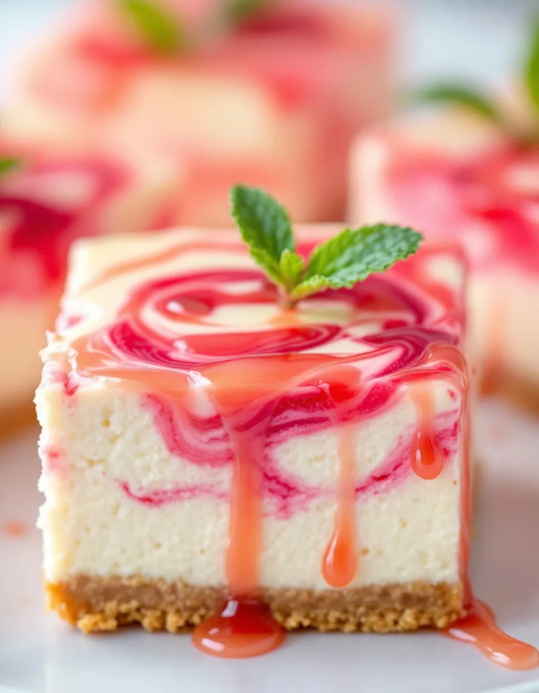 Best Rhubarb Cheesecake Squares – Easy Dessert Recipe