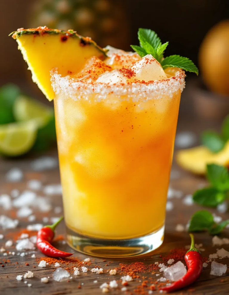 Perfect Spicy Pineapple Margaritas for Cinco de Mayo