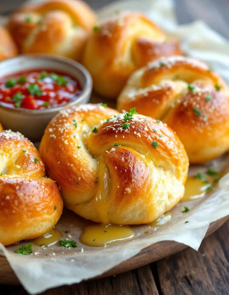Easy Homemade Garlic Knots with Fresh Garlic & Garlic Powder