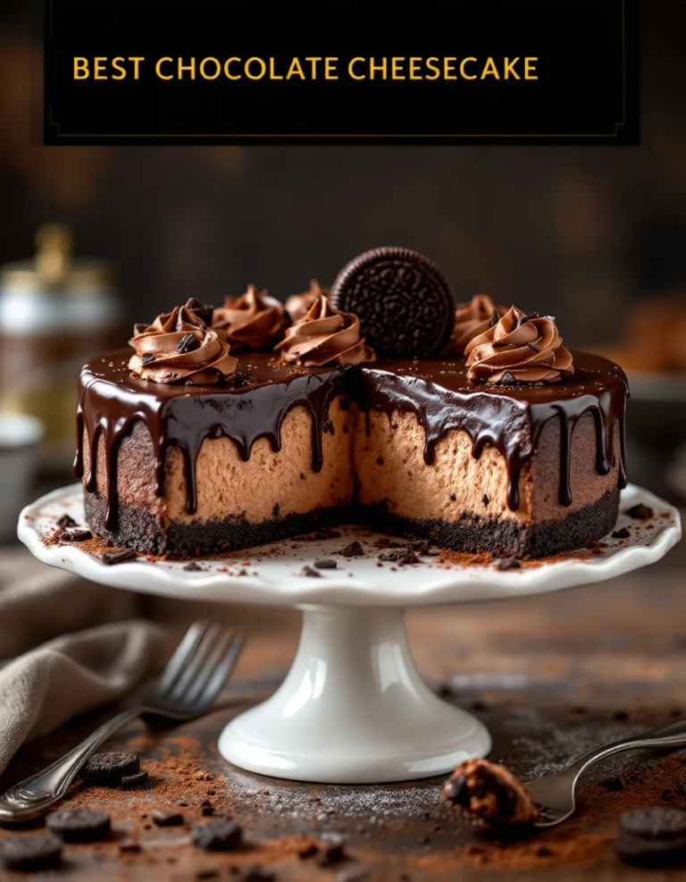 Best Chocolate Cheesecake – Creamy & Indulgent Slice