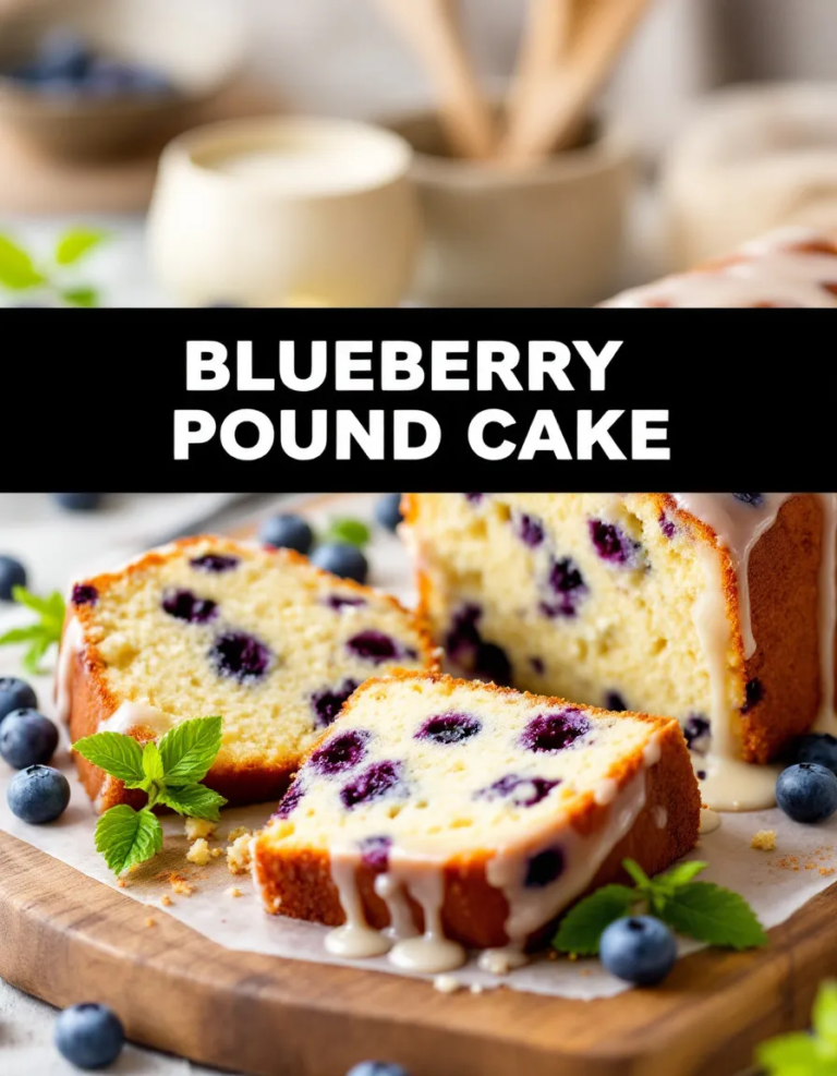 Best Blueberry Pound Cake – Moist & Buttery with Fresh Berries