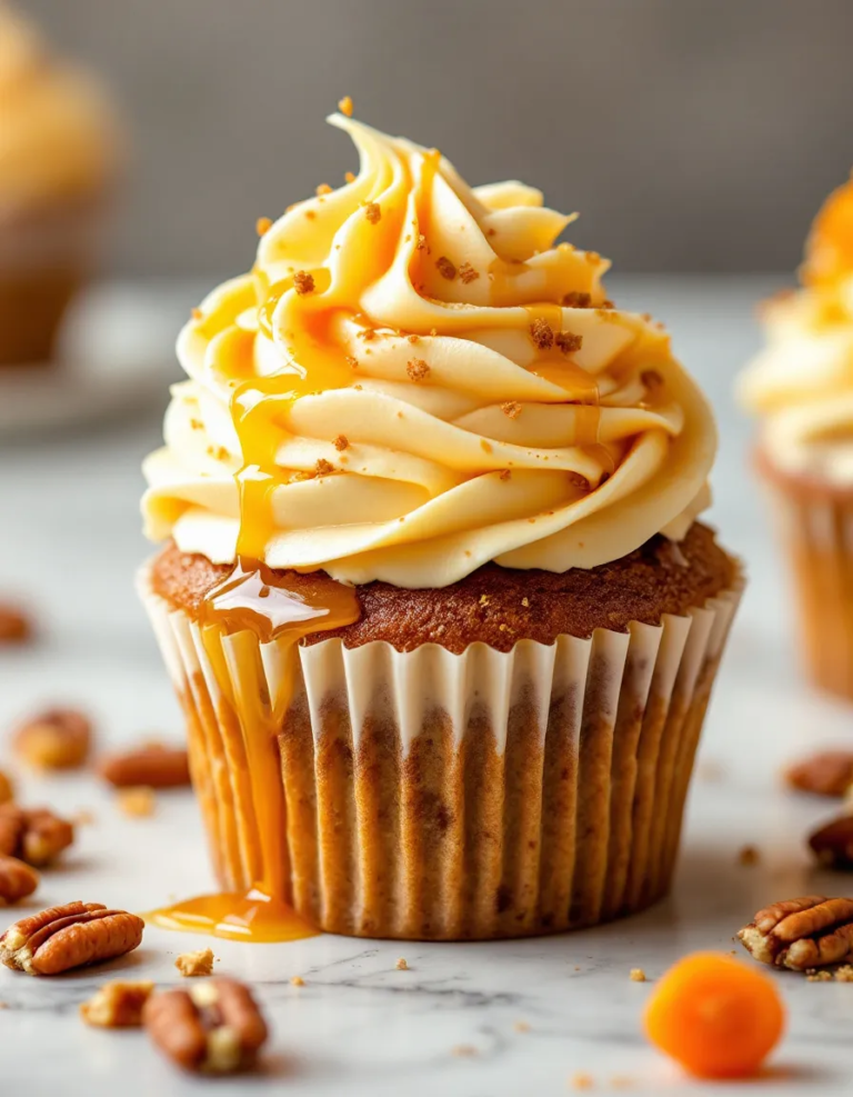 Best Carrot Cake Cheesecake Cupcakes with Maple Frosting