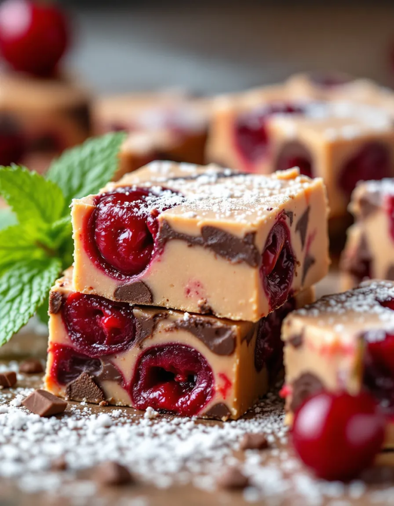 Best Cherry Garcia Fudge – Perfect Christmas Dessert