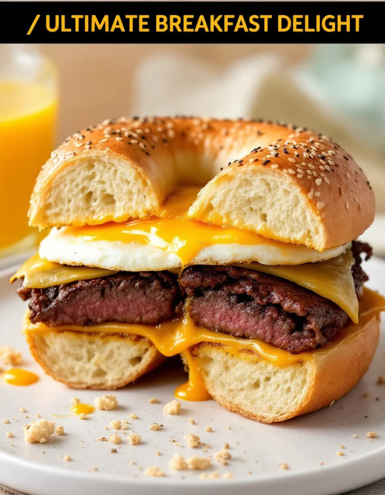 Best Homemade McDonald’s Steak Egg and Cheese Bagel