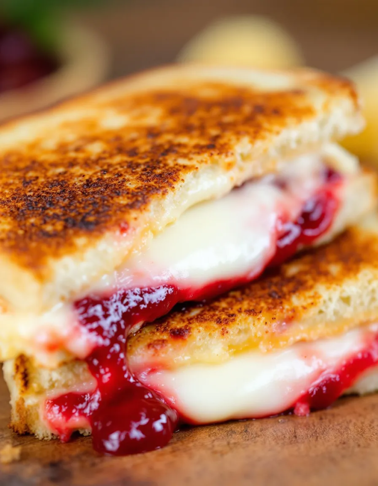 Best Cranberry Brie and Mozzarella Grilled Sandwich