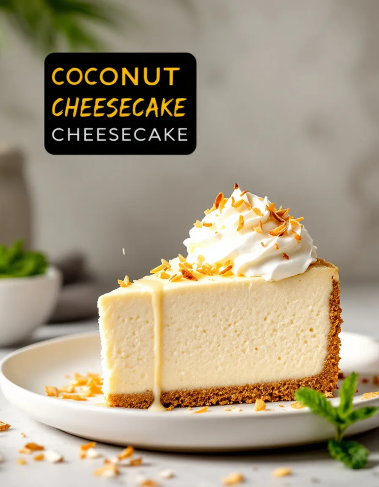 Best Creamy Coconut Cheesecake – Easy Homemade Recipe