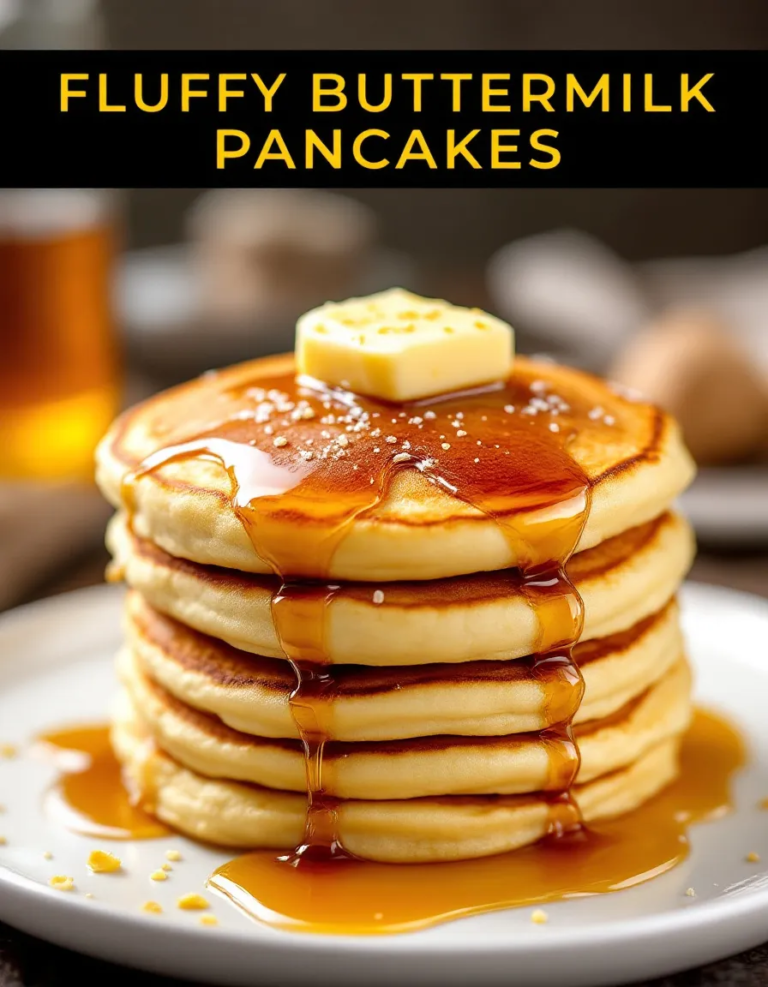 **Easy Buttermilk Pancakes with Just 8 Ingredients**