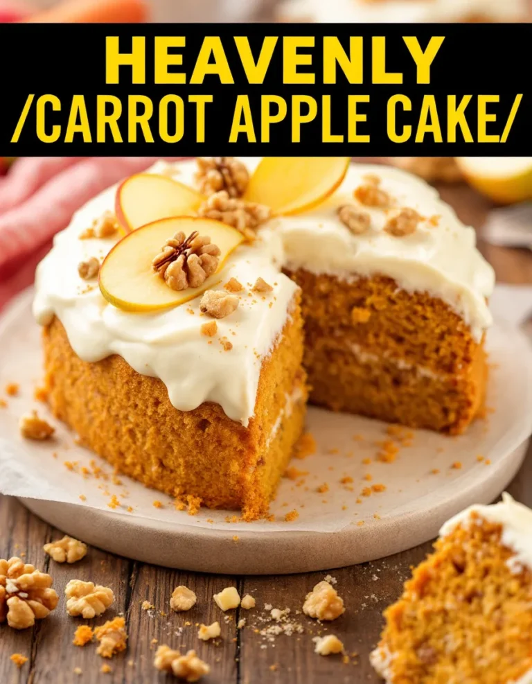 Best Heavenly Carrot Apple Cake – Easy Homemade Recipe