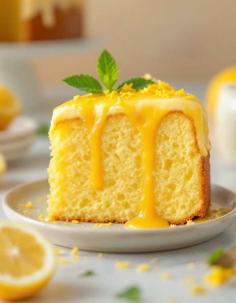 Easy Heavenly Lemon Glaze Cake – Perfect for Dessert