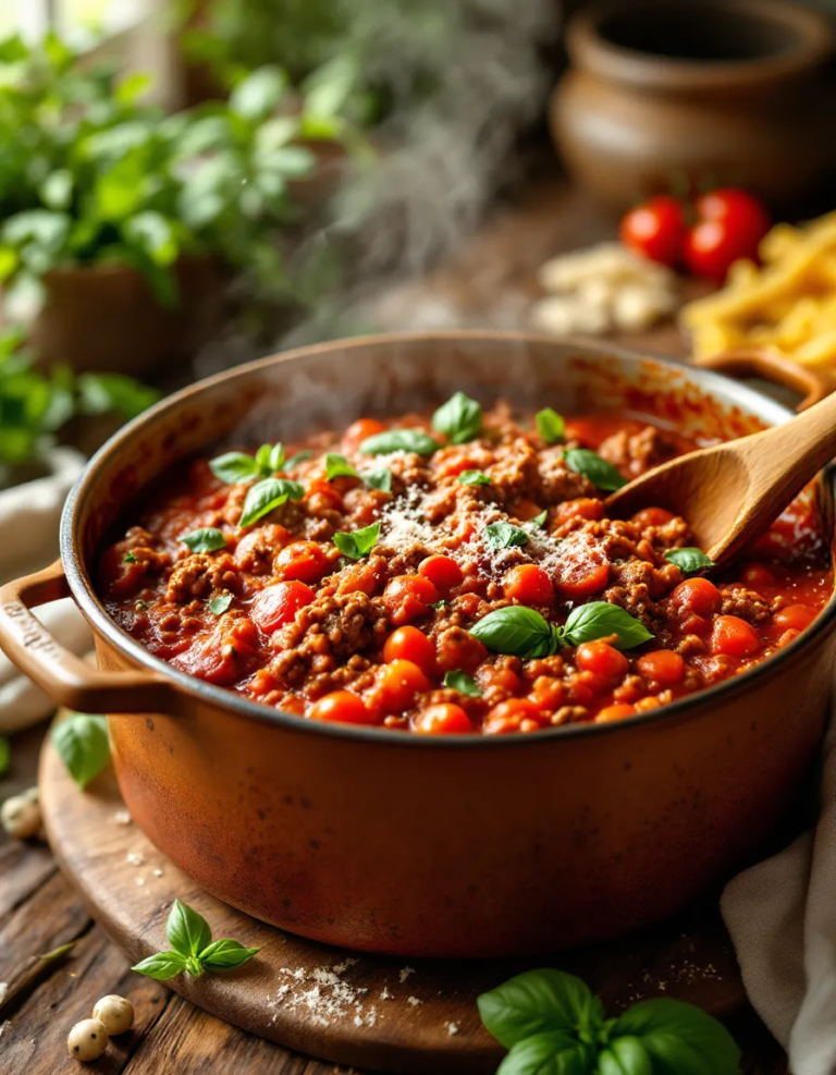 Best Homemade Spaghetti Sauce Recipe 🍝🍅🌿