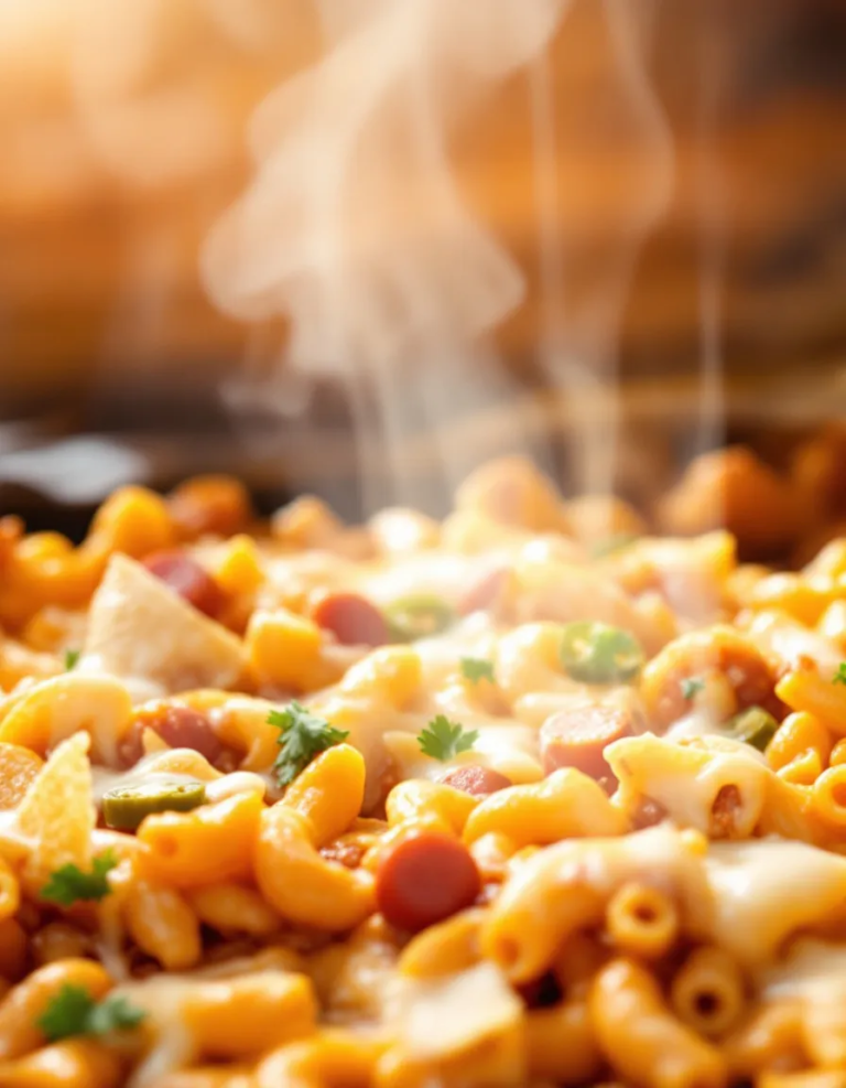 Ultimate Loaded Chili Cheese Dog Pasta Bake Recipe