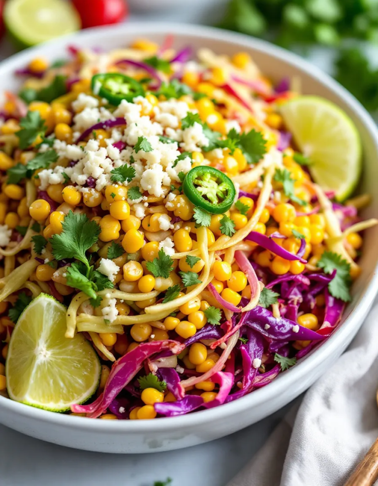 Easy Mexican Street Corn Coleslaw – Creamy & Spicy
