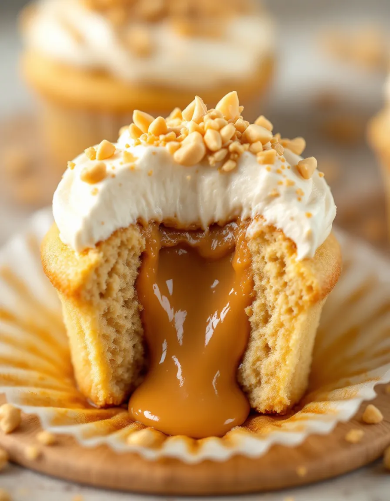 Best Peanut Butter Lava Cupcakes – Easy Homemade Recipe