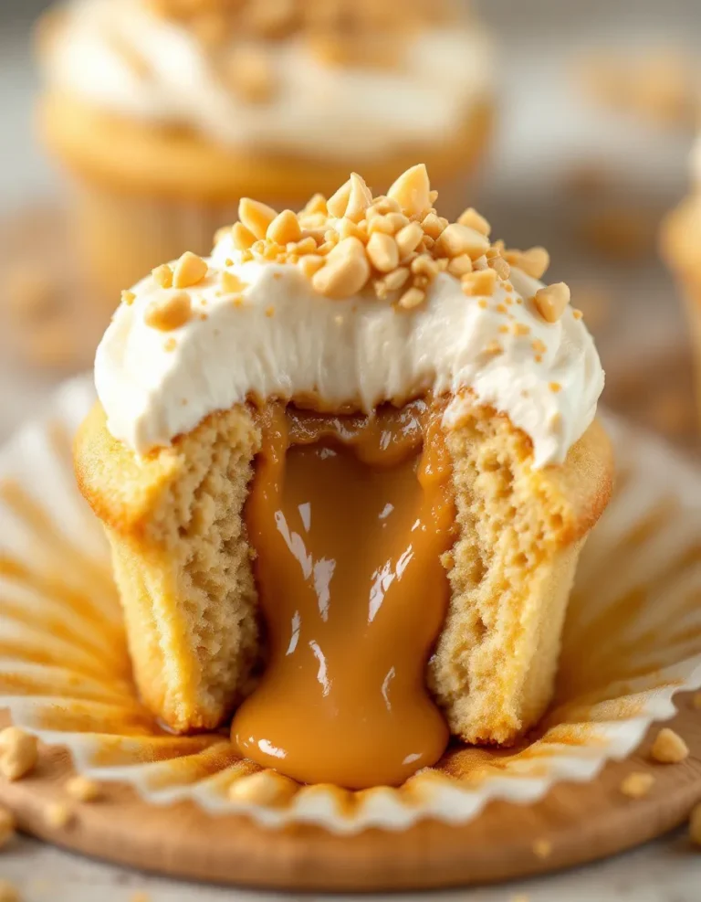 Best Peanut Butter Lava Cupcakes – Easy Homemade Recipe