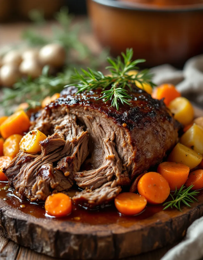 Classic Pot Roast With Carrots and Potatoes Recipe