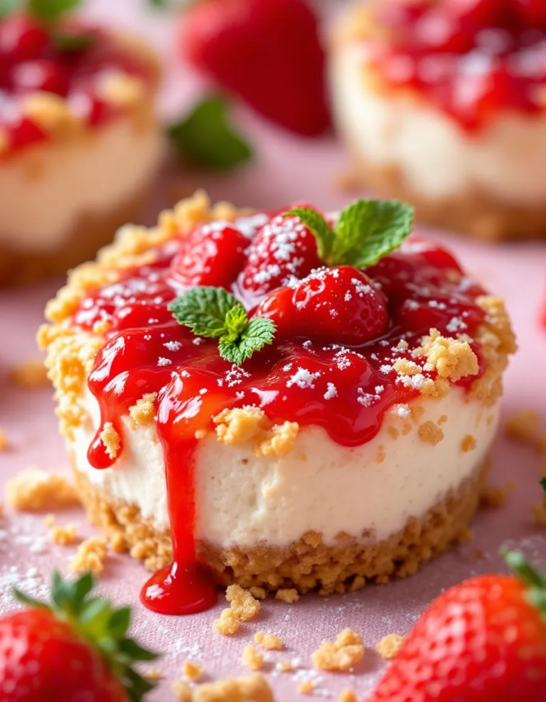 Best Strawberry Crunch Cheesecake Bites – Easy Recipe